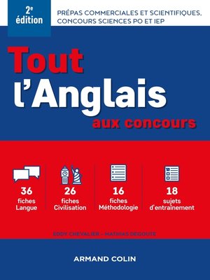 cover image of Tout l'anglais aux concours--2e éd